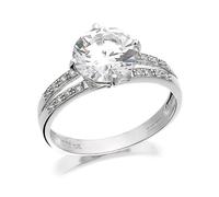 9ct White Gold Cubic Zirconia Ring - EXCLUSIVE - R6566-T