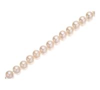 9ct White Gold Cultured Freshwater Pearl Necklace - 17.5in - J9567