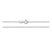 9ct White Gold Faceted Belcher Chain - Bold Statement | Acotis - Size 16