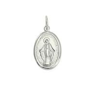 9ct White Gold Miraculous Medal