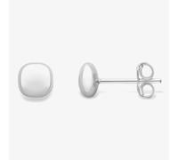 9ct White Gold Squared Cushion Stud Earrings 120125114402