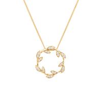 9ct Yellow Gold 0.15cttw Open Floral Pendant