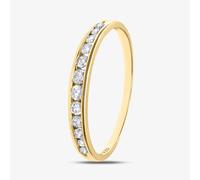 9ct Yellow Gold 0.25ct Graduating Diamond Half Eternity Ring PR04775Y M