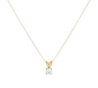 9ct Yellow Gold 0.25cttw Diamond Solitaire Pendant