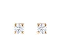9ct Yellow Gold 0.25cttw Diamond Solitaire Stud Earrings