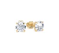 9ct Yellow Gold 1.50cttw Brilliant Cut Lab Grown Diamond Solitaire Stud Earrings