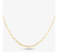 9ct Yellow Gold 16 Inch Oval Belcher Chain HOB100-16 T.H.Baker Gold 16inch