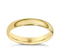 9ct Yellow Gold 3mm Extra Heavyweight Court Ring