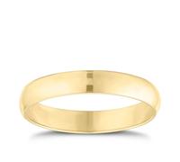 9ct Yellow Gold 3mm Extra Heavyweight D Shape Ring