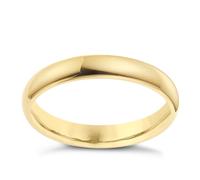 9ct Yellow Gold 3mm Super Heavyweight Court Ring