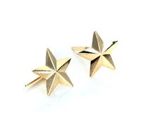 9ct Yellow Gold 5 Pointed Star Andralok Stud Earrings/Studs