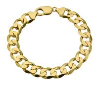 9ct Yellow Gold 8.5" Curb Chain Bracelet