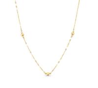 9ct Yellow Gold Ball Station Fancy Chain Necklace