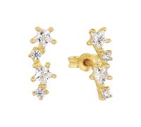 9ct Yellow Gold Cubic Zirconia Drop Earrings