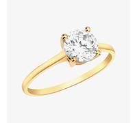 9ct Yellow Gold Cubic Zirconia Solitaire Ring 1.84.8269 Q