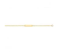 9CT Yellow Gold Curb Baby Bracelet - Polished Quality | Acotis