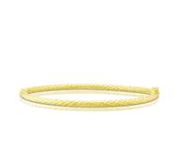 9ct Yellow Gold Diamond Cut Bangle