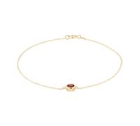 9ct Yellow Gold Garnet Birthstone Bracelet