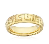 9ct Yellow Gold Greek Key Ring