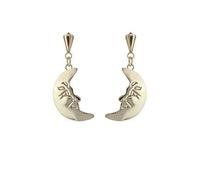 9ct Yellow Gold Man in the moon Andralok stud earrings/Gift box