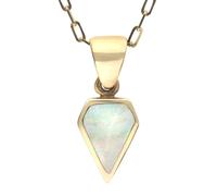 9ct Yellow Gold Opal Dinky Kite Necklace - Yellow Gold