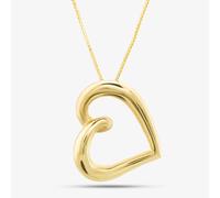 9ct Yellow Gold Open Heart Pendant GP2173 GN141