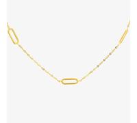 9ct Yellow Gold Paper Link Necklace 1.10.0484