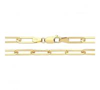 9ct Yellow Gold Paperclip Chain 100 - Classic Look | Acotis - Size 22