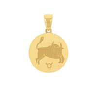 9ct Yellow Gold Taurus Zodiac Pendant