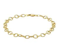 9ct Yellow Gold Textured Belcher Bracelet 19cm 7.5 Inch Hallmarked 375 for Women and Men