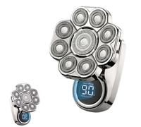 9D Electric Head Shaver for Bald Men, Head shavers for Bald Men，Beard Trimmer,Waterproof Wet，IPX7 Waterproof Wet/Dry Rotary Shaver Kit，for Home and Travel