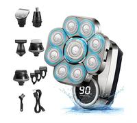 9D Electric IP67 Waterproof Men's Rotary Head Beard Shaver