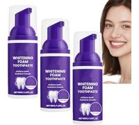 9D Foam Toothpaste,Whitening Foam Toothpaste,Brightening Mouth Wash, 50ml,Gentle Polishing Stain-Improving,Deep Cleaning Foam,Tooth Strengthening