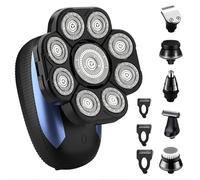9D Shaver for Bald Men Rechargeable Rotary Cordless Beauty Kit for Wet and Dry Head Shaving Trimmer