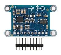 9DOF Sensor Module with Pins, IMU Sensor Module Combining 3 - Axis Gyroscope Accelerometer and Magnetometer, Built - In 32 - Bit MCU for Wearables and Smart Devices