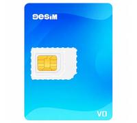 9ESIM V0 eSIM Card for Unlocked Android, 480KB Storage - SIM to eSIM Adapter, 15 Profiles, Offline STK Menu, Unlimited Downloads, Pre-Cut Nano/Micro/Standard, Global Travel USA/Europe/Japan/China