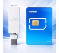 9ESIM V0 eSIM Card & Reader Kit for Unlocked Smartphones, 480KB Storage - SIM to eSIM Adapter, 15 Profiles, Offline STK Menu, Unlimited Downloads, Pre-Cut Sizes, Global Travel USA/Europe/Japan/China