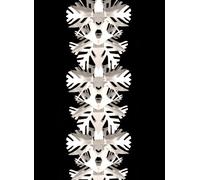 9ft Beautiful White Snowflake Garland Christmas Decoration