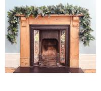9ft Christmas Garland With Snow Pine for Stairs Fireplaces The Chair Cover Company Green 270cm x 35cm