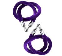 9ft Green Velvet Queue Rope with Silver Hooks - Premium Crowd Control Barrier for Stanchion Posts - Safe and Durable Purple Velvet Queue Management Solution