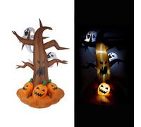 9FT Inflatable Halloween Haunted Tree Outdoor Decor Garden Greatness Black 1 Pack