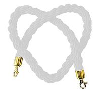 9ft Nylon TwistedDivider RopeDetive nch Ber for Reurants Theaters & EventsWhite Safe Crowd Control Solut for Efficient nizat