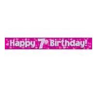 Oaktree UK 624399 Party Banner, Pink, 9 ft