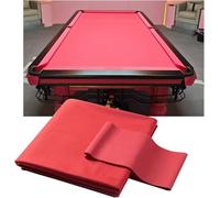 9ft Pool Table Felt Cloth, Ultra-Durable Billiard Cloth, 6 Pre-Cut Strips, Easy DIY Replacement Cover