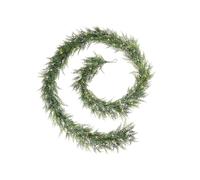 9ft Pre-Lit Full PE Green Garland - 140 PE Tips, 100 Warm White Micro LEDs, 8-Function Memory Controller