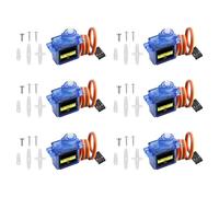 9G Micro Servo Motor RUIZHI Pack of 6 Servo Motor, Mini Micro Servo Motor with Cable for RC Servo RC Robot Arm/Hand/Walking RC Helicopter RC Plane Compatible with Arduino and Raspberry Pi