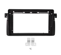 9in Car Radio Stereo Fascia Panel, Dashboard Mount Kit, Black ABS for 3 Series E46 1998-2005 - Durable Material, Easy Install, Perfect Dash Fit