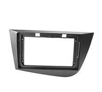 9in Dash Fascia Panel, Replacement for SEAT 2005-2012, Plug and Play Radio Face Bezel with Seamless Fit, High - Textured Black ABS Stereo Mounting Frame