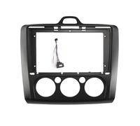 9Inch 2 Din Car Radio Fascias Android MP5 Stereo Player Head Unit Panel Dash Frame For Ford For Focus MK2 2004-2011(Black,Frame-MT Cable)