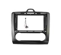 9Inch 2 Din Car Radio Fascias Android MP5 Stereo Player Head Unit Panel Dash Frame For Ford For Focus MK2 2004-2011(Black,Frame-AT Cable)